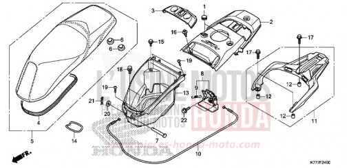 SEAT/LUGGAGE BOX SH125ADK de 2019